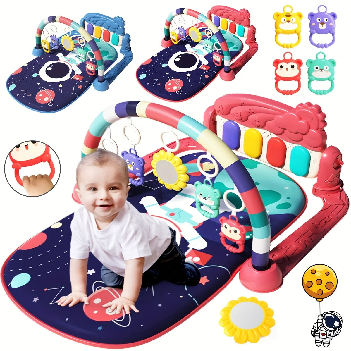 Baby Educational Play Mat – Soft Activity Gym with Music & Language Learning Features