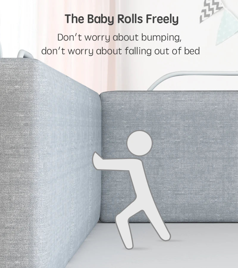 1pc 47cm Baby Bed Rail Guard – Safety Barrier for Children's Bed Protection